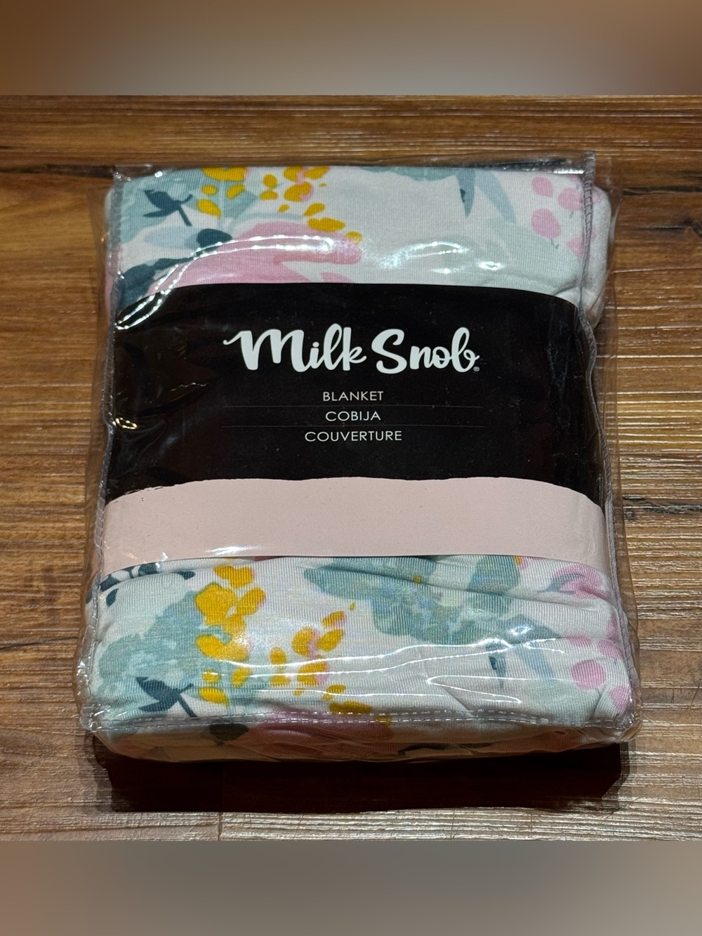 NEW Milk Snob Floral Baby Blanket - Pink, Yellow, Blue